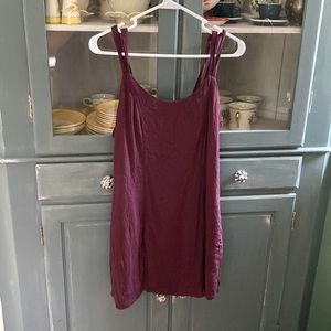 Wine colored OBEY slip dress